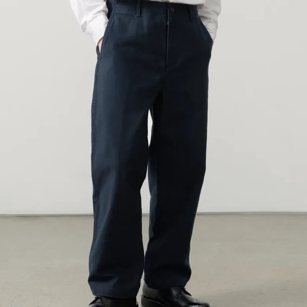 무탠다드 백사틴 오피서 팬츠 29사이즈 네이비