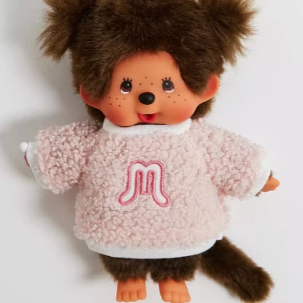 몬치치 양털 뽀글이 양갈래 여아 인형