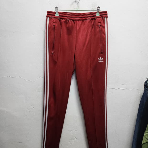 아디다스 베켄바우어 버건디 트랙팬츠