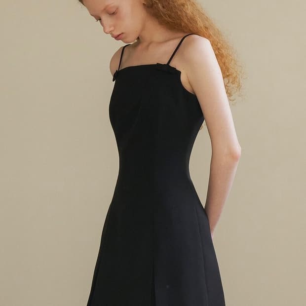 플로움) 리본 미니 원피스