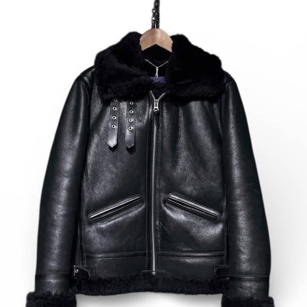 Curphey Leather b-3 폭격기 양가죽 양털 폭격기자켓