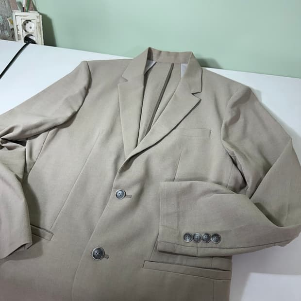 95-100 L 프로젝트M 다크베이지 2버튼 간절기 블레이져