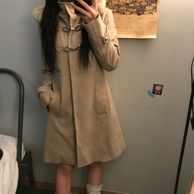 Comme Ca Ism 모리걸 라떼갸루 울 토클 코트