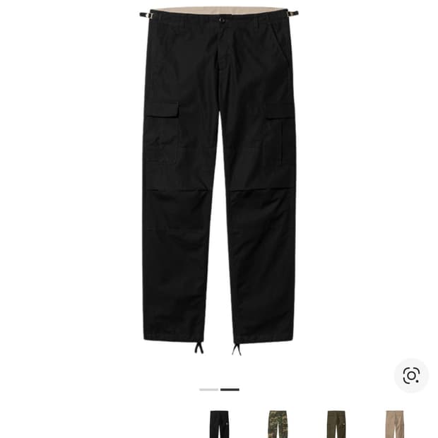 칼하트 WIP 에비에이션 팬츠 블랙