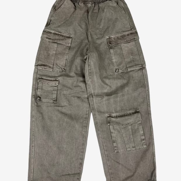 스케이터락 피그먼트 언발란스 포켓 코튼 팬츠
