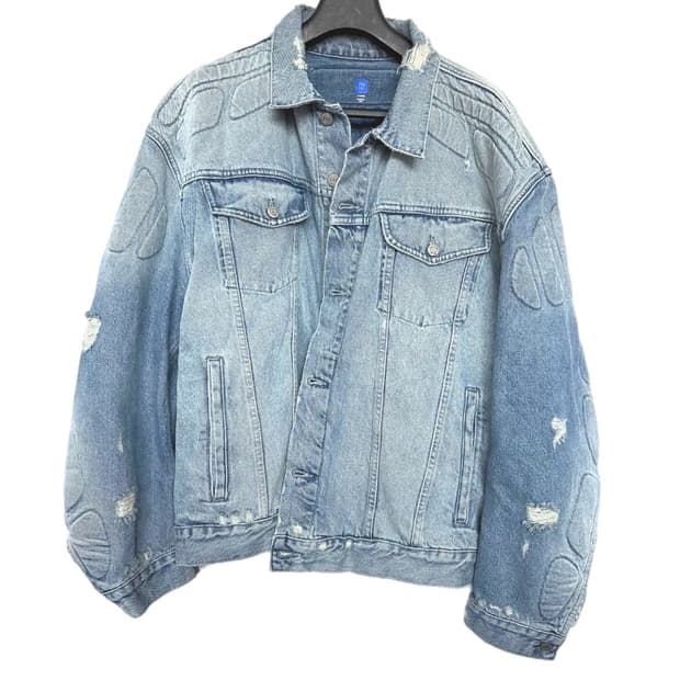 칸예 Yeezy Gap 모토 바이커 데님자켓
