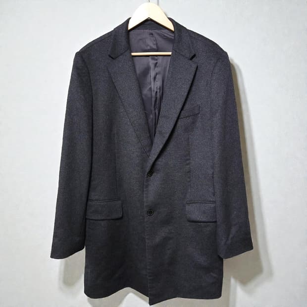 100)옴브르노 캐시미어100% 코트 FW 차콜그레이