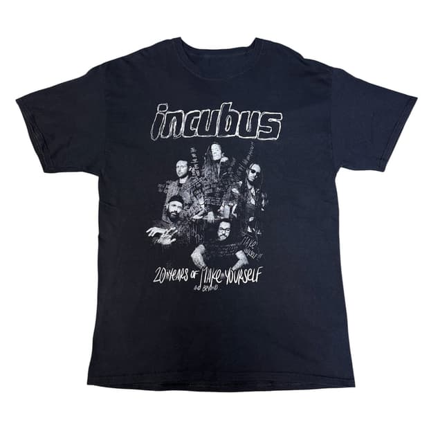 빈티지 인큐버스 incubus 20주년 투어 밴드 티 L