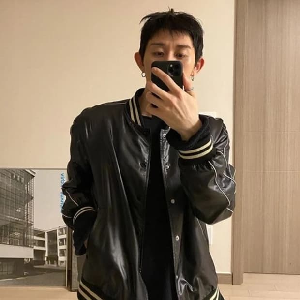 셀린느 나일론 봄버 테디 자켓 코쿤 L
