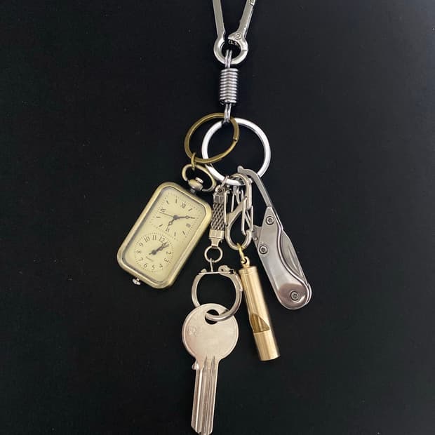 빈티지 시계 키링