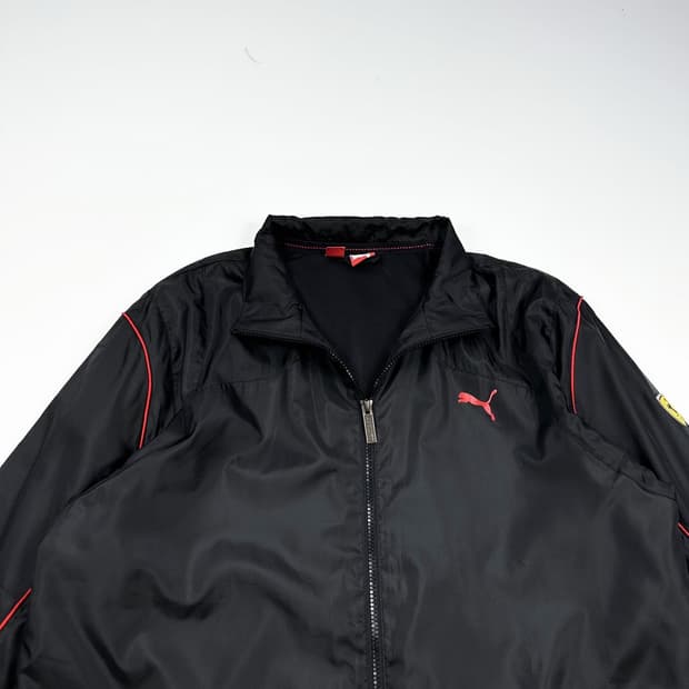 푸마 F1 페라리 블랙 바람막이 자켓 (XXL)