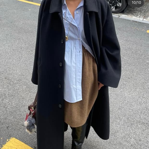 에토스 레글런 코트 블랙