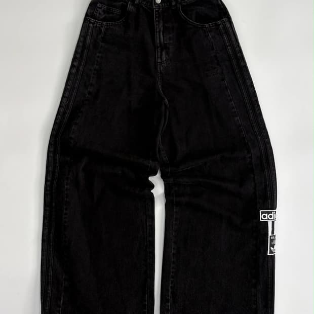 [27] 아디다스 아디브레이크 흑청 데님 팬츠
