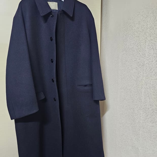 포터리 캐시미어 멜톤 울 맥코트 24fw (3사이즈) 다크 네이비