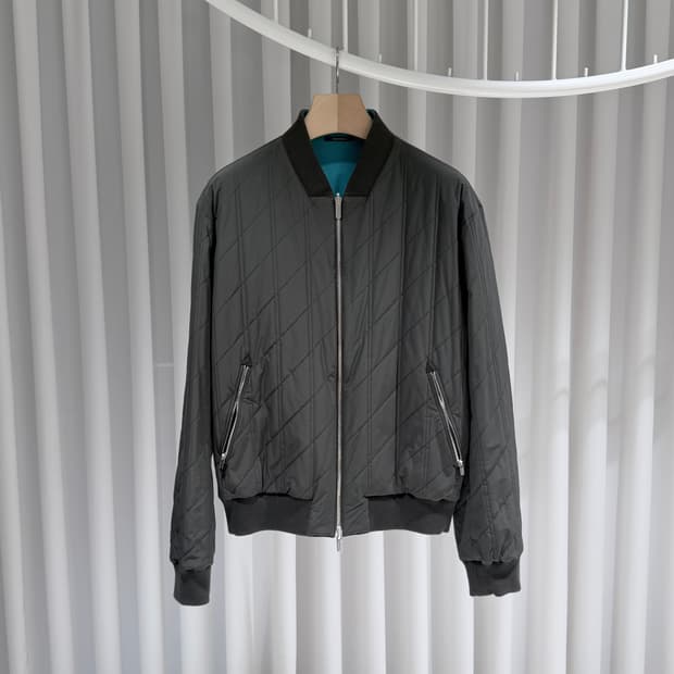 (A+/50) / 에르메스 나일론 퀄팅 리버시블 자켓