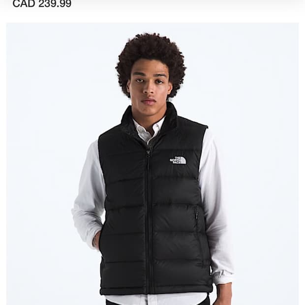 노스페이스 조끼패딩 새상품