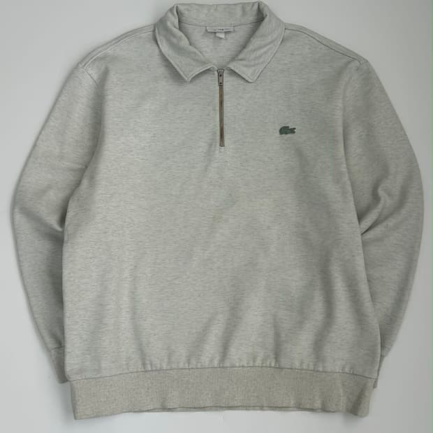 [105] 라코스테 하프집업 칼라 스웻 셔츠 라이트 그레이