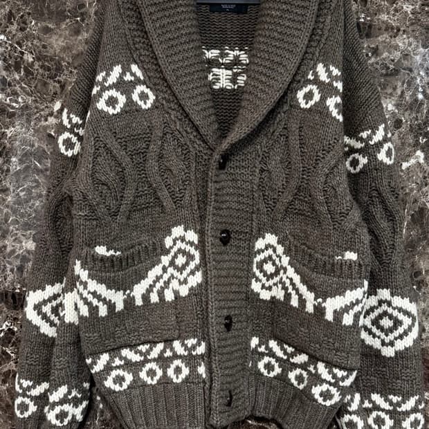 KNITTED 노르딕  가디건 XL