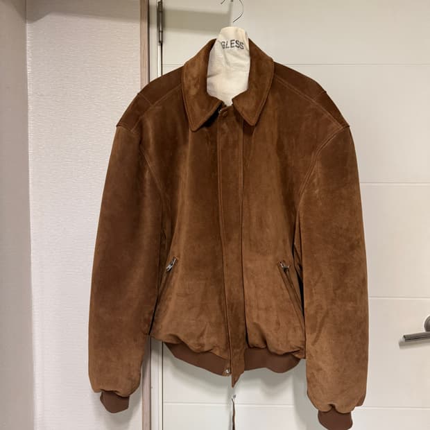 글레스 봄버 (스웨이드 카멜) / 1사이즈