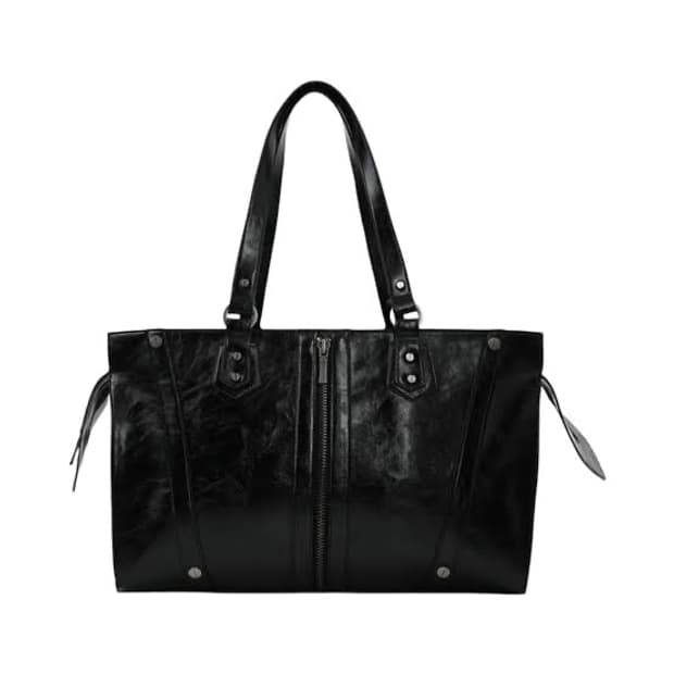 보헤미안서울 보헴서 지퍼 디테일백 글로시블랙