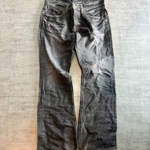 일본빈티지 Glheart 핀터깔y2k 보헤미인펑크 워시드롱팬츠