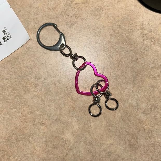 Pink Heart Keyring💖