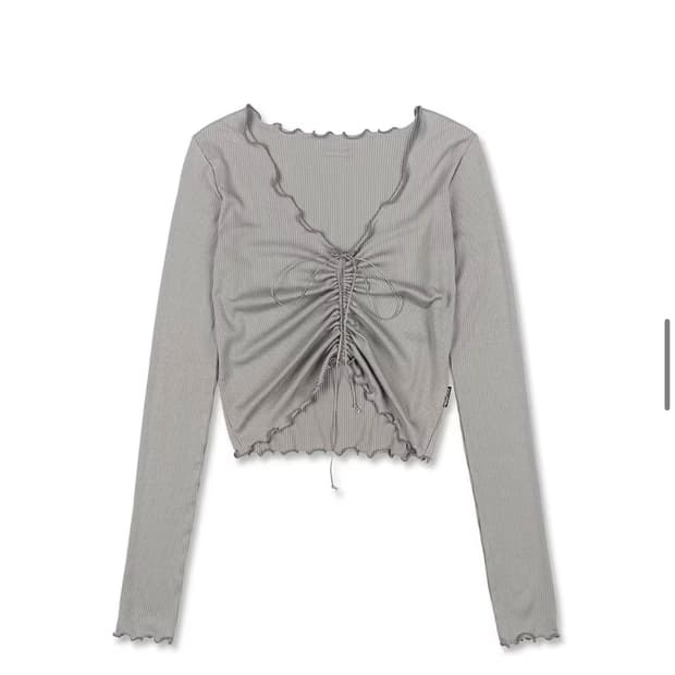 스컬프터 Soft modal v-strap top gray M사이즈