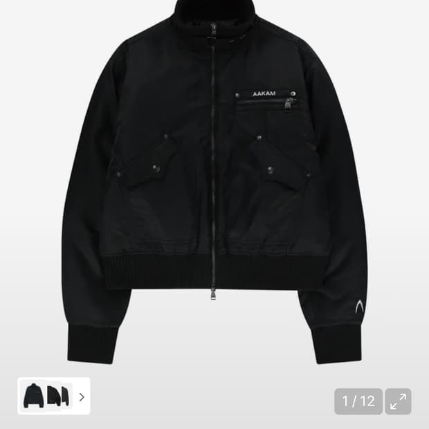 아캄 봄버 자켓 High-Neck Bomber Jacket