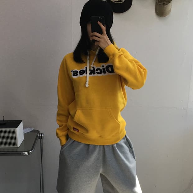 디키즈 중앙패치 후드티