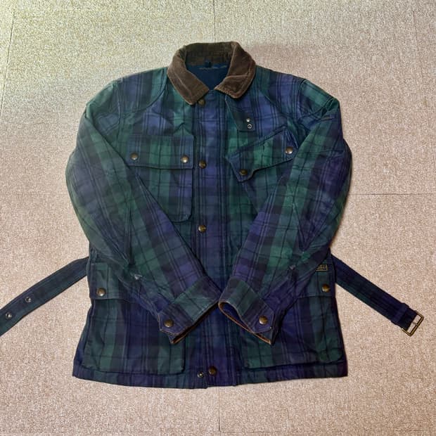 폴로 블랙와치 모터사이클 자켓 M