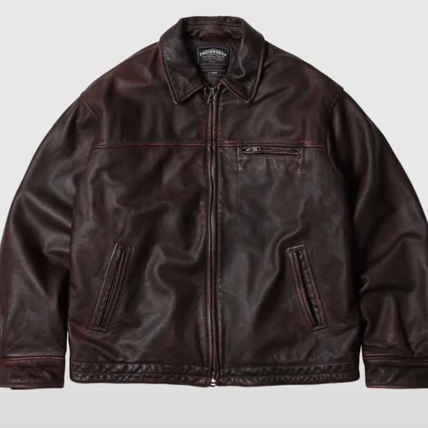 FrizmWORKS DESTROYED COWHIDE LEATHER JAC