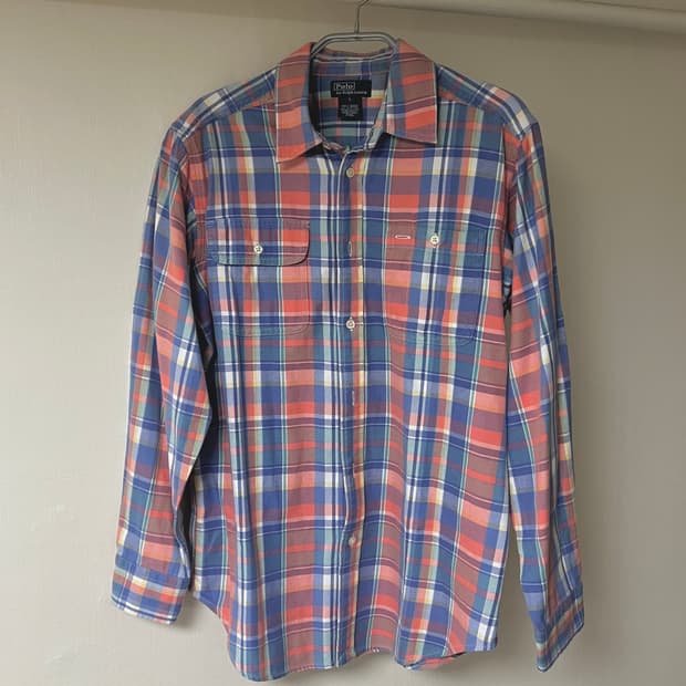 폴로랄프로렌 체크셔츠 L