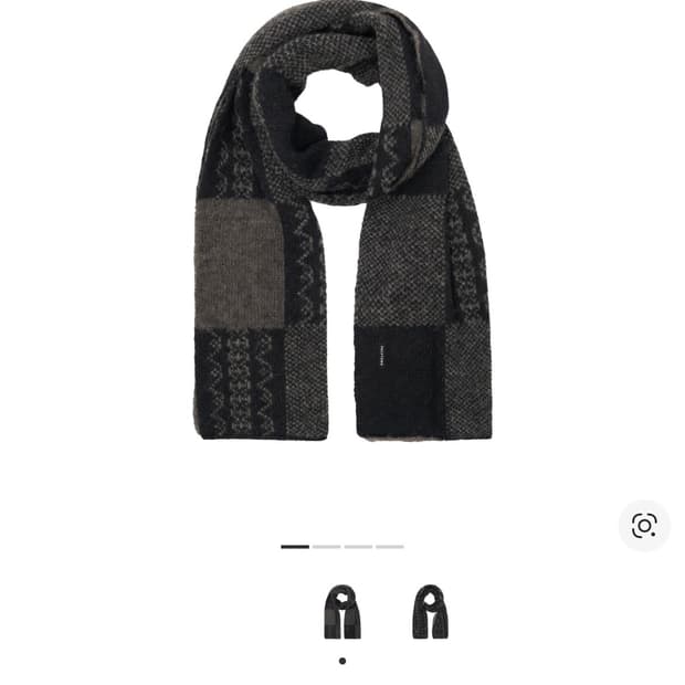 폴리테루 에스닉 체커보드 블랙브라운