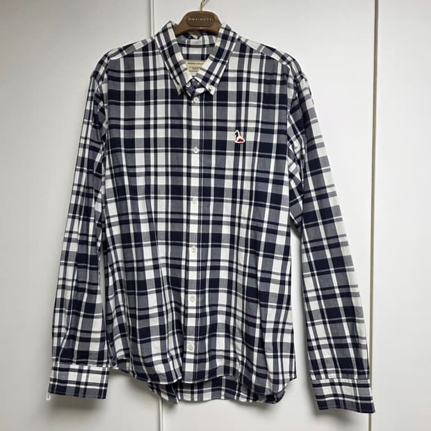 메종키츠네 체크셔츠 42
