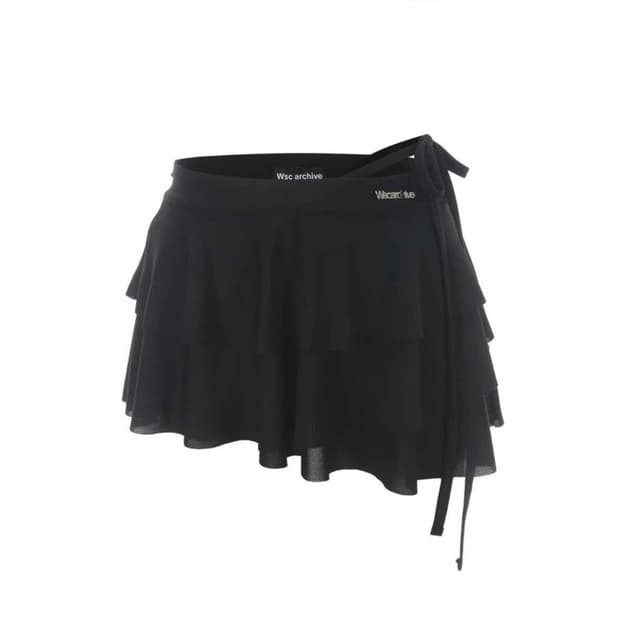 (새상품)wsc아카이브 프릴 스커트 001