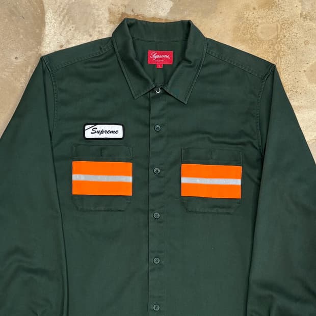 L 슈프림 하이비스 워크 셔츠