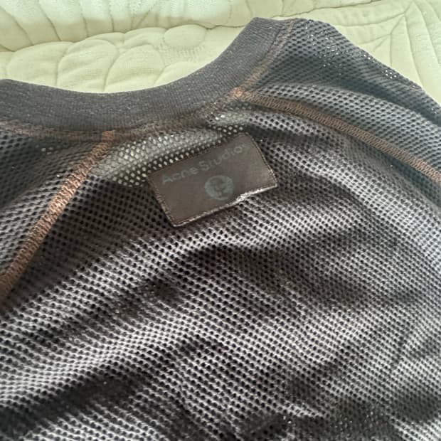 Acne studios mesh henry neck t shrits