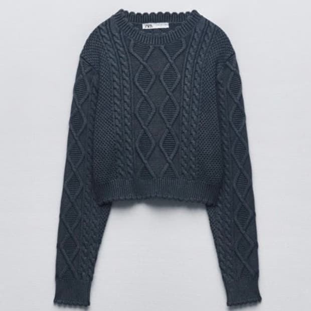 자라 크롭 니트 0021/008/200