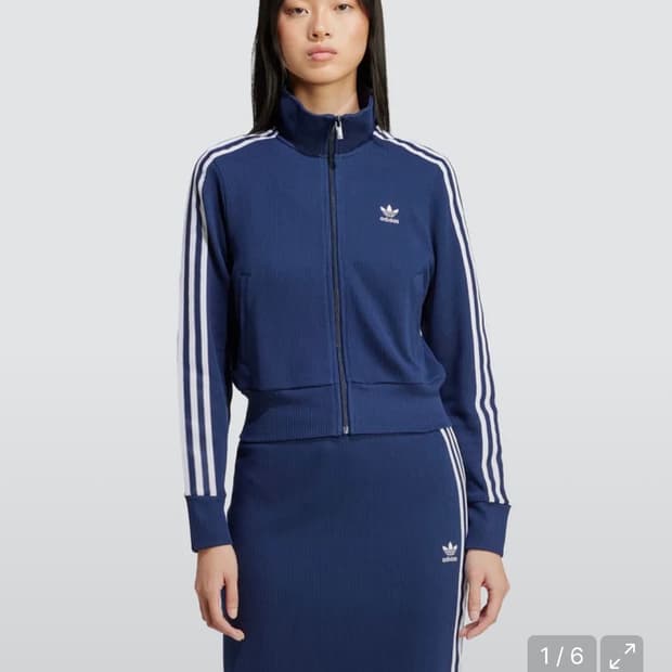 아디다스 파이어버드 니트 탑 네이비 m