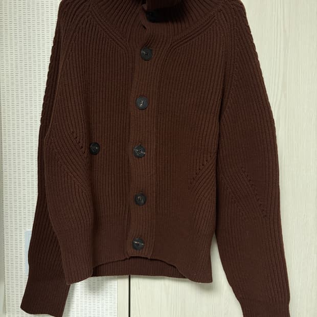 [M] 렉토 오버사이즈 카라 울 가디건