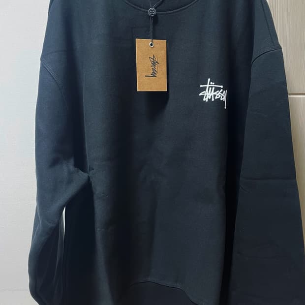 정품)스투시 기모맨투맨 새상품