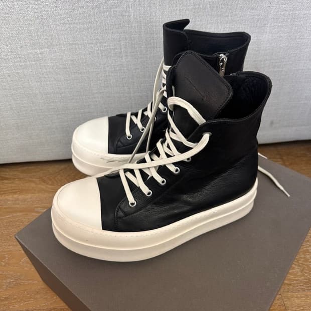 (43) 릭오웬스 메가 범퍼 라몬즈 블랙 밀크