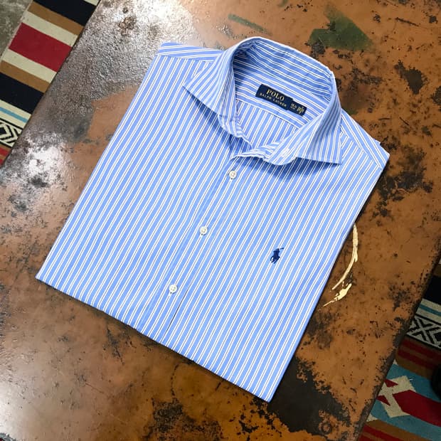 폴로랄프로렌 블루 멀티 스트라이프 셔츠 남성 105 사이즈