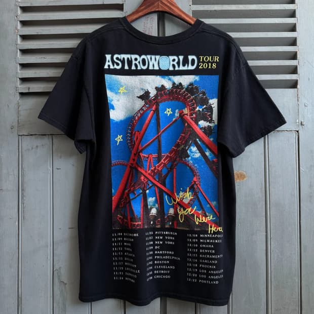 [M]트레비스 스캇 ASTROWORLD 2018 투어 티셔츠