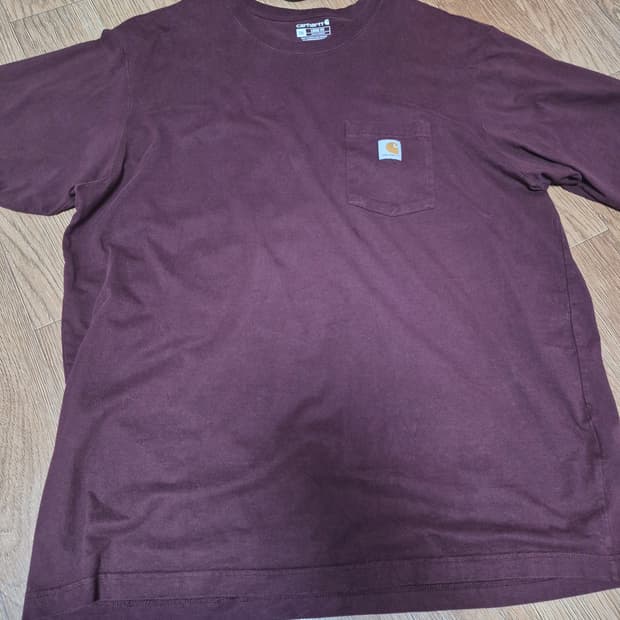 칼하트 원포켓 반팔 버건디 2xl