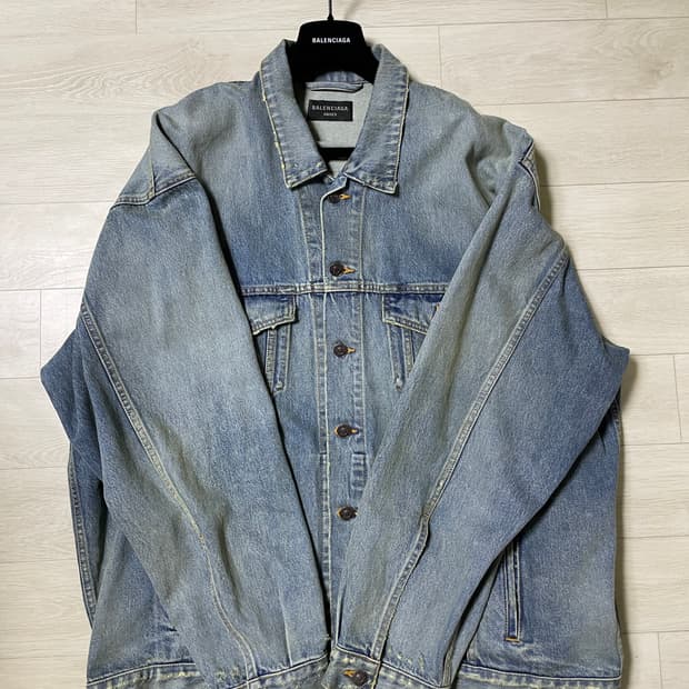 [새상품] 발렌시아가 오버사이즈 자켓 애시드 블루 2사이즈