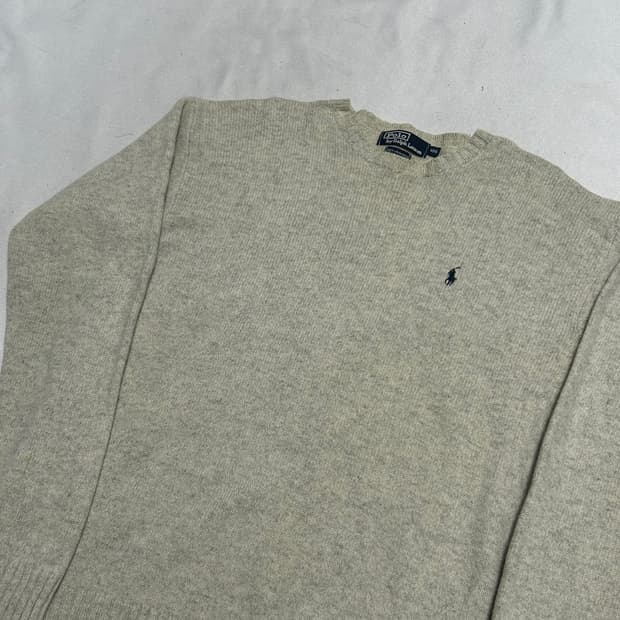 105 폴로랄프로렌 오트밀 램스울 니트