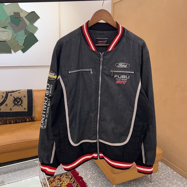 푸부 FUBU 올드스쿨 레이싱 집업 자켓 105 C05310