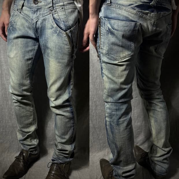 PPFM Zip denim pants