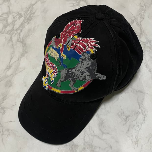 디젤 프린팅 빈티지 볼캡 프리사이즈